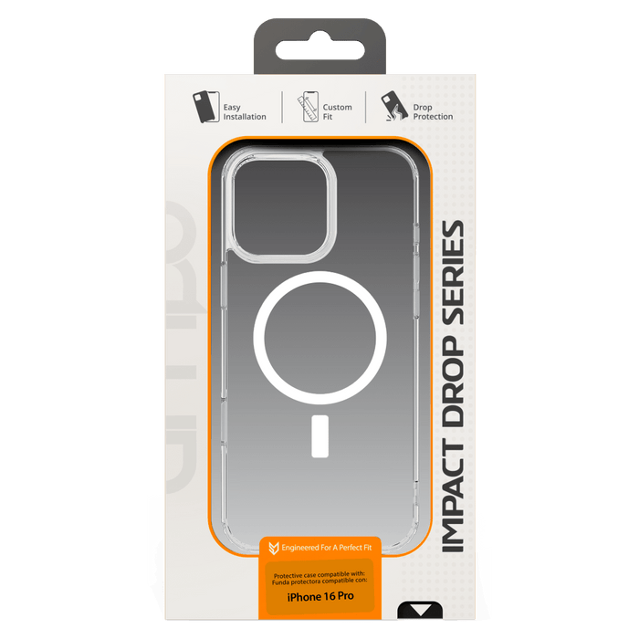 AMPD TPU / Acrylic Crystal Clear MagSafe Case for Apple iPhone 16 Pro Clear