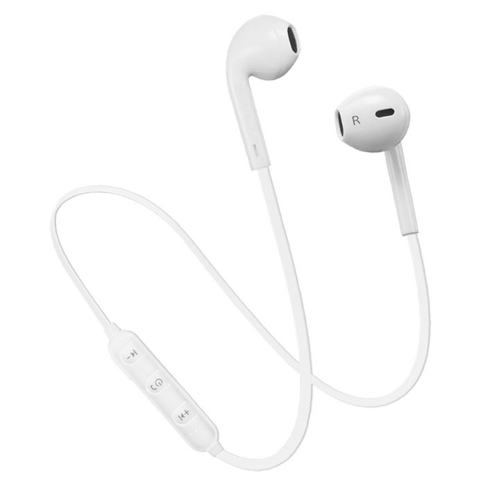 AMPD Sport Fit In Ear Wired Headphones White