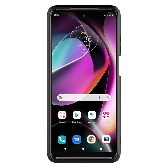 AMPD Classic Slim Dual Layer Case for Motorola Moto G 5G (2022) Black
