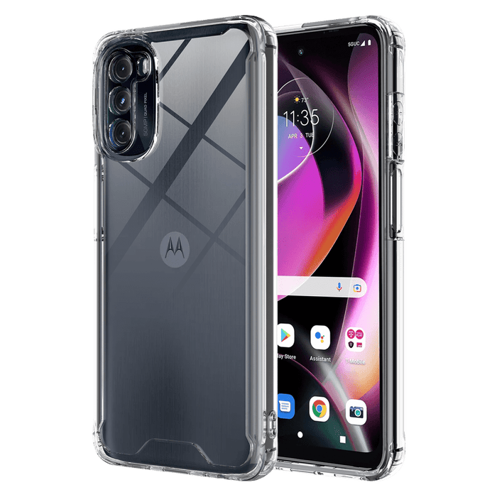 AMPD TPU / Acrylic Hard Shell Case for Motorola Moto G 5G (2022) Clear