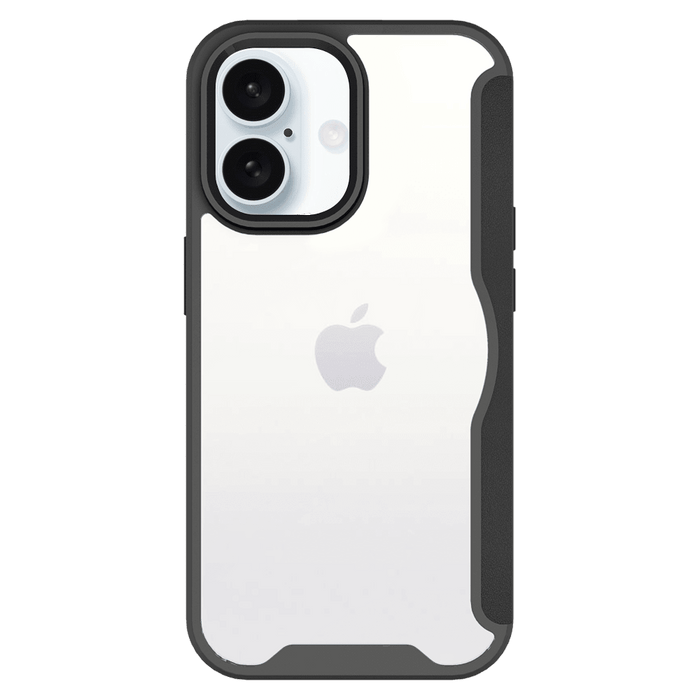 AMPD TPU / Acrylic Wallet Flip Case for Apple iPhone 16 Plus