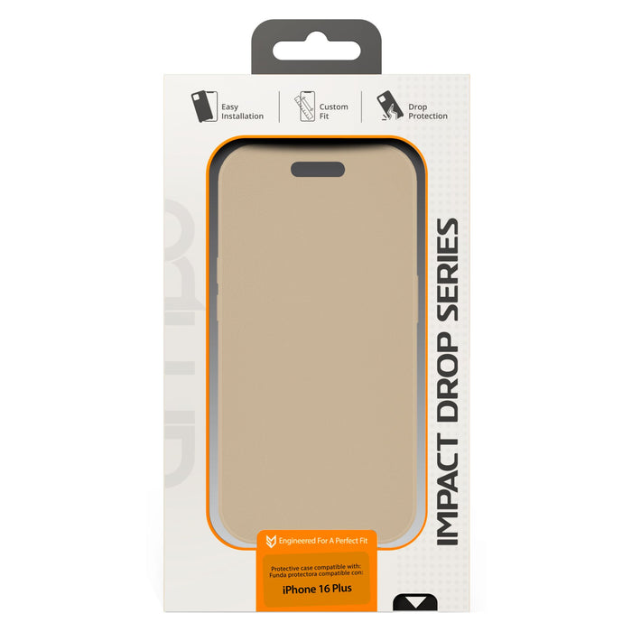 AMPD TPU / Acrylic Wallet Flip Case for Apple iPhone 16 Plus