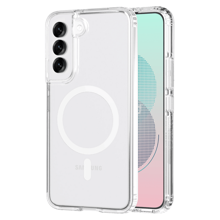 AMPD TPU / Acrylic Crystal Clear Magnetic Case for Samsung Galaxy S25 Plus