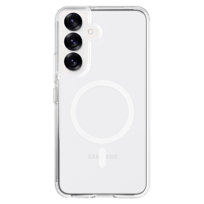 AMPD TPU / Acrylic Crystal Clear Case with Mag Ring for Samsung Galaxy S25 Plus Clear