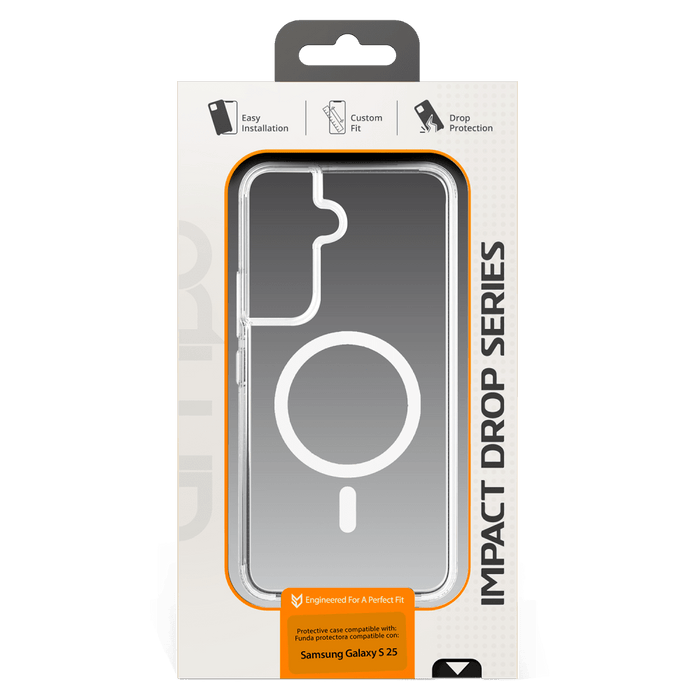 AMPD TPU / Acrylic Crystal Clear Case with Mag Ring for Samsung Galaxy S25 Clear