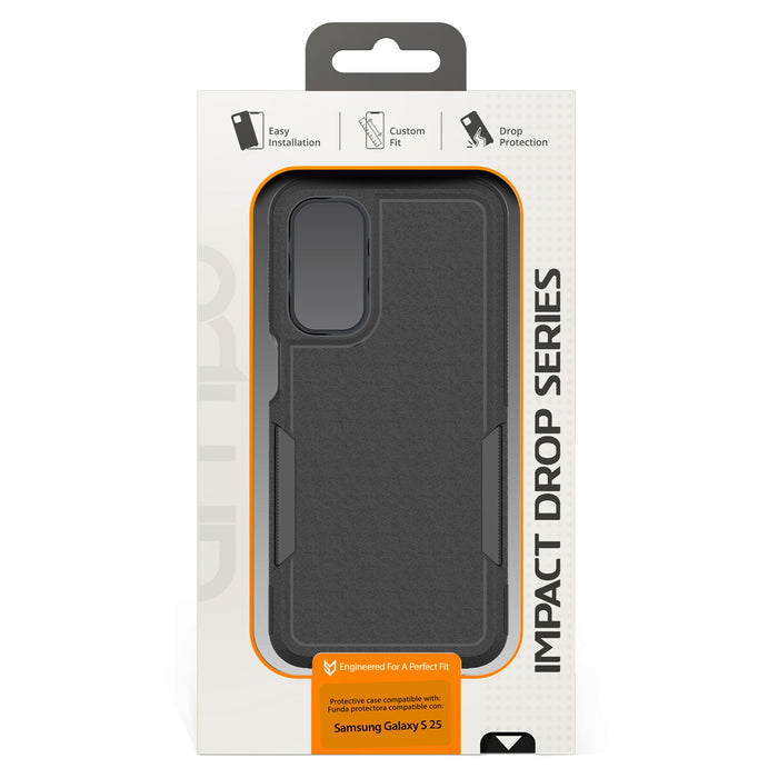 AMPD Dual Layer Hard Shell Military Drop Case for Samsung Galaxy S25 Black