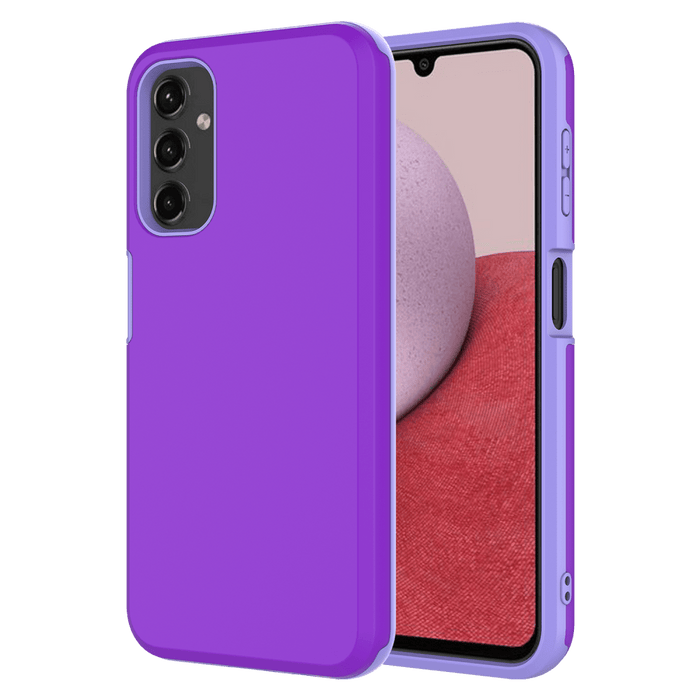 AMPD Classic Slim Dual Layer Case for Samsung Galaxy A14 / A14 5G Purple