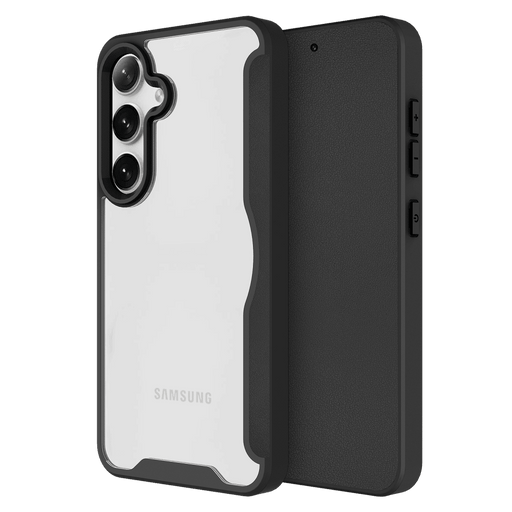 AMPD TPU / Acrylic Flip Wallet MagSafe Case for Samsung Galaxy S24 Black