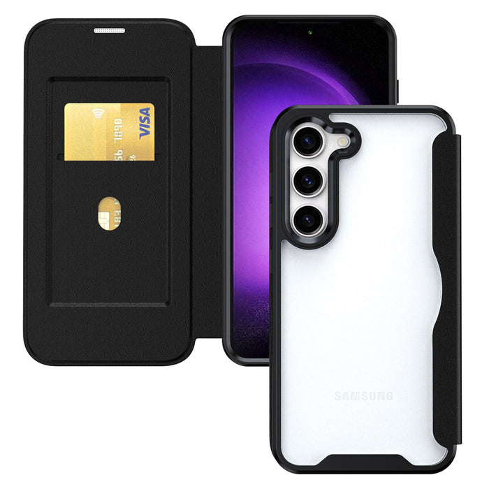 AMPD TPU / Acrylic Flip Wallet MagSafe Case for Samsung Galaxy S24