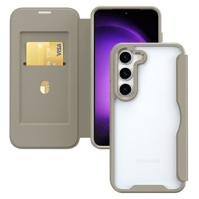 AMPD TPU / Acrylic Flip Wallet MagSafe Case for Samsung Galaxy S24