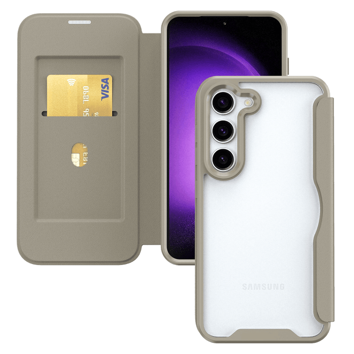 TPU / Acrylic Flip Wallet MagSafe Case for Samsung Galaxy S24