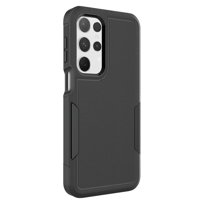 AMPD Dual Layer Hard Shell Military Drop Case for Samsung Galaxy S25 Ultra Black