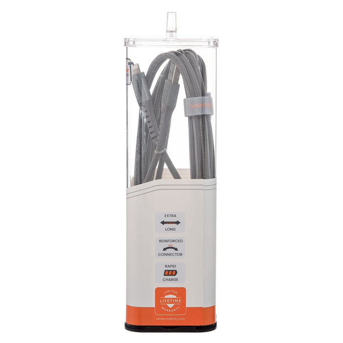 uBreakiFix by Asurion 10FT Alloy High Speed Cable with Cable Wrap, USB-A to Lightning