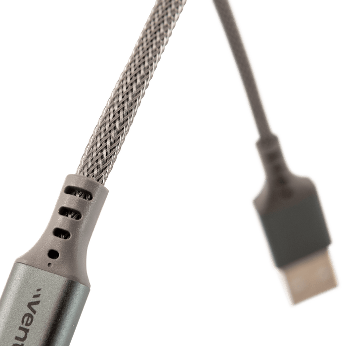Ventev Chargesync Alloy USB C to USB C Cable 10ft Steel