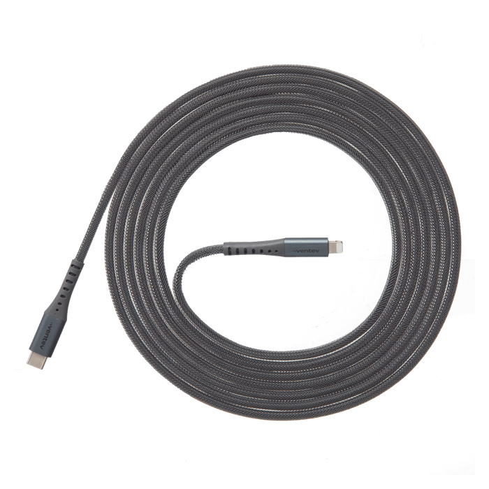 Ventev Alloy USB C to Apple Lightning High Speed Ultradurable 10 Foot Cable