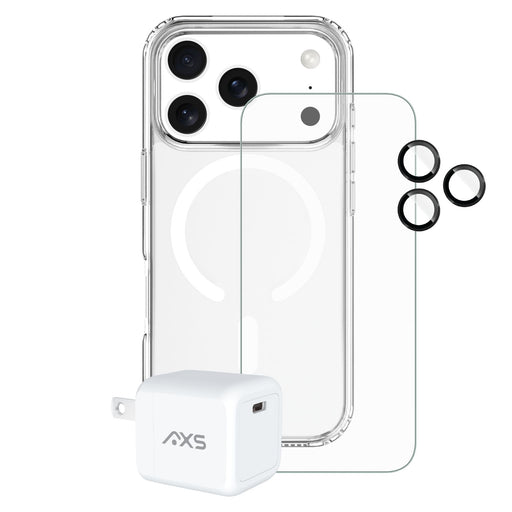 AXS Ultra Clear Essential 4-in-1 Bundle for Apple iPhone 18 Pro Max / 17 Pro Max