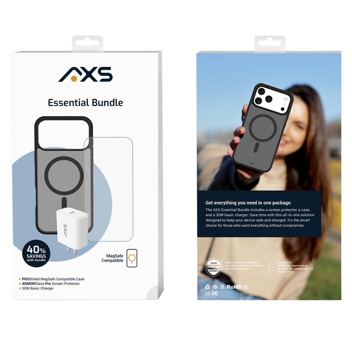 AXS PROShield Essential Bundle for Apple iPhone 18 Pro Max / 17 Pro Max