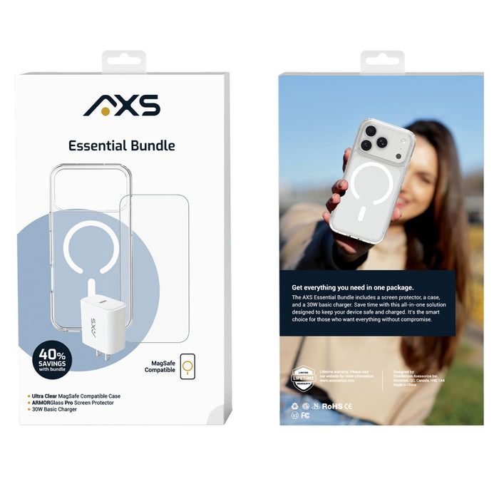 AXS Ultra Clear Essential Bundle for Apple iPhone 18 Pro Max / 17 Pro Max