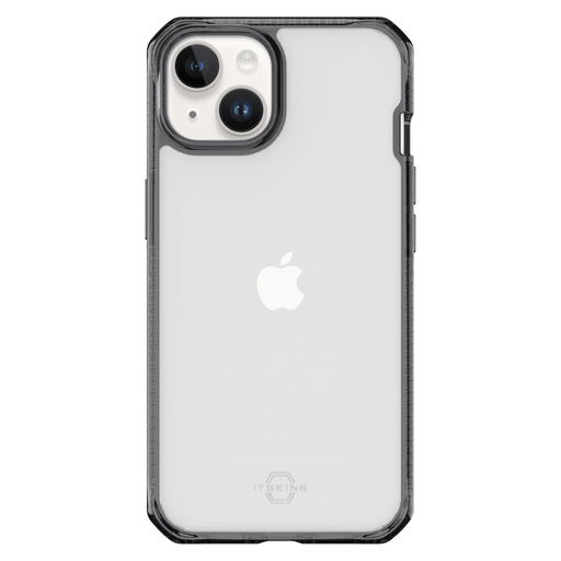 ITSKINS Hybrid_R Clear Case for Apple iPhone 15 Plus / iPhone 14 Plus Black and Transparent