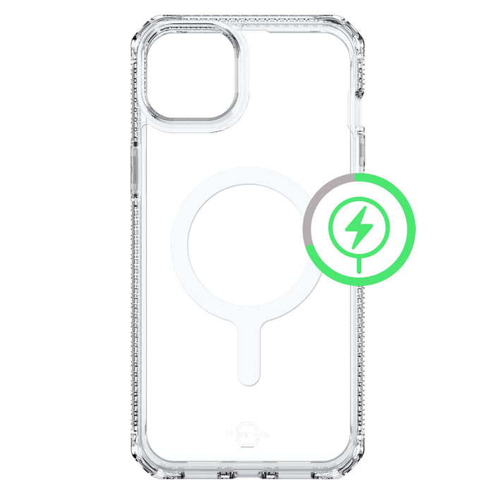 ITSkins Hybrid_R Clear MagSafe Case for Apple iPhone 15 Plus / iPhone 14 Plus