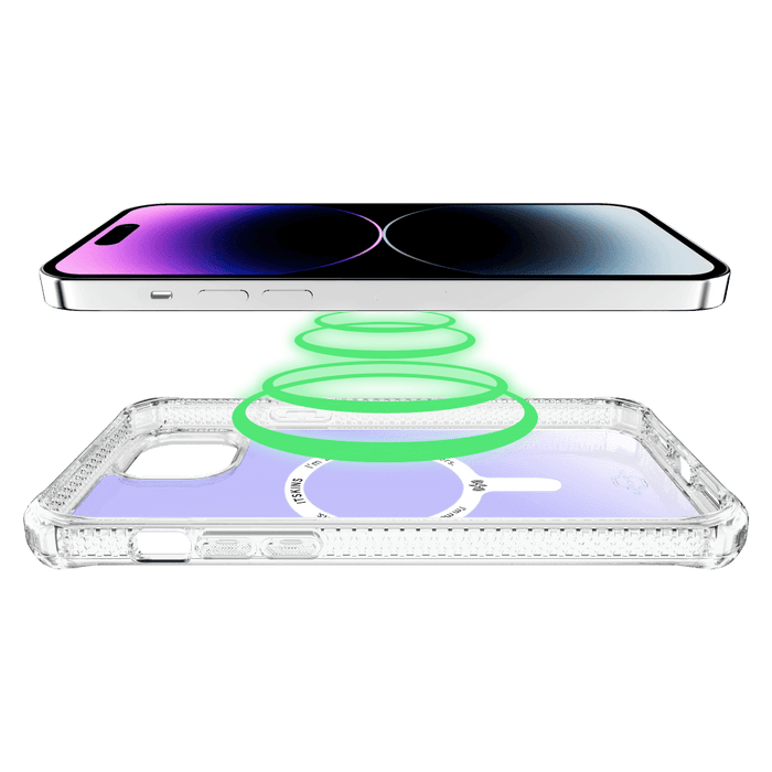 ITSKINS Hybrid_R Iridescent MagSafe Case for Apple iPhone 15 Plus / iPhone 14 Plus Iridescent Violet