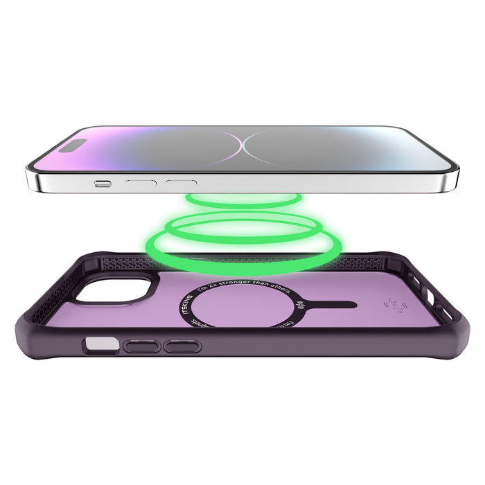 ITSkins Hybrid_R Frost MagSafe Case for Apple iPhone 15 Plus / iPhone 14 Plus