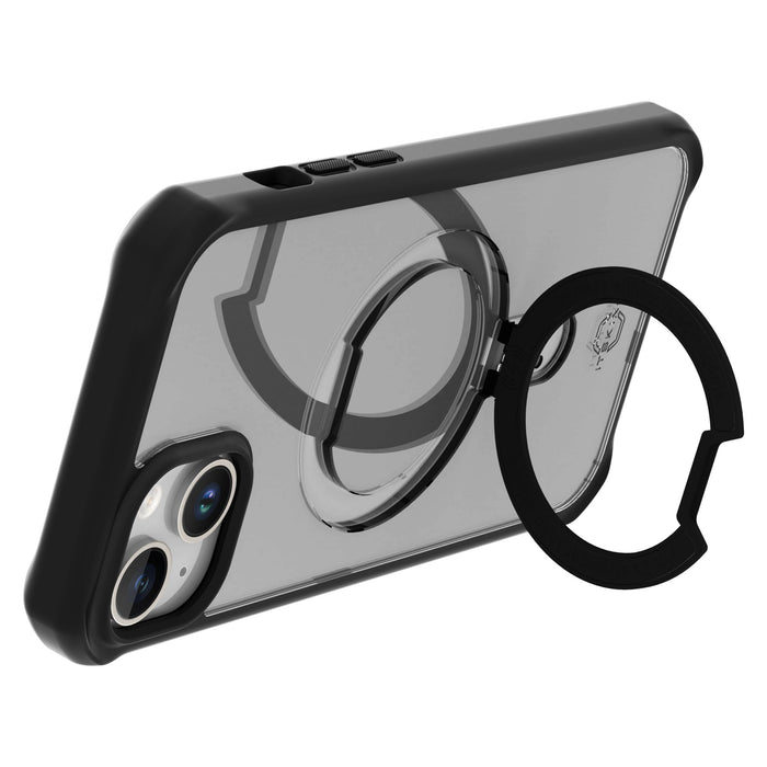 ITSkins Hybrid_R MagSafe Case with Stand for Apple iPhone 15 Plus / iPhone 14 Plus Black