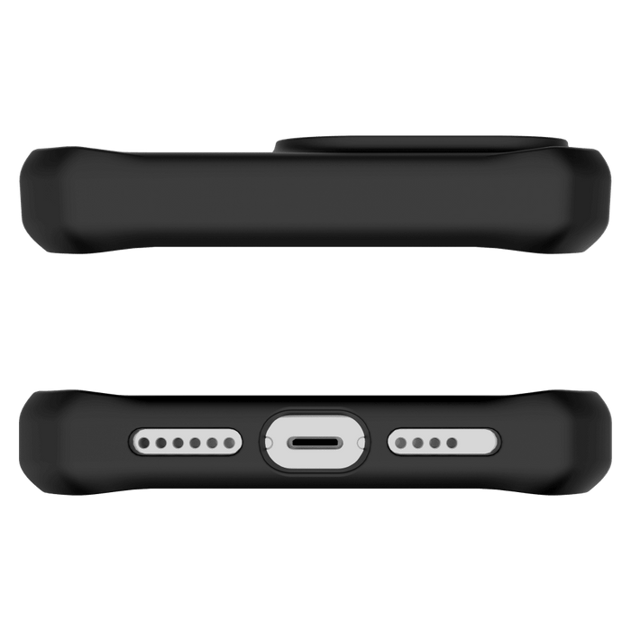 ITSKINS Hybrid_R MagSafe Case with Stand for Apple iPhone 15 Plus / iPhone 14 Plus Black and Transparent