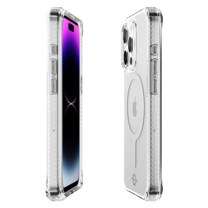 ITSkins Hybrid_R Clear MagSafe Case for Apple iPhone 15 Pro Max Clear