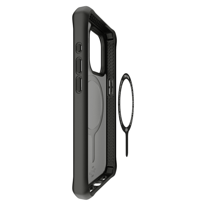 ITSKINS Hybrid_R Frost MagSafe Case for Apple iPhone 15 Pro Max Black