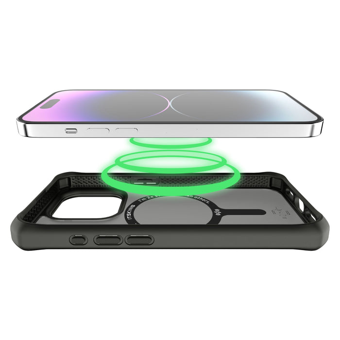 ITSkins Hybrid_R Frost MagSafe Case for Apple iPhone 15 Pro Max