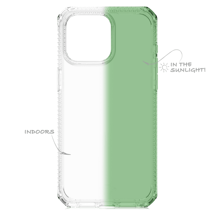 ITSKINS Spectrum_R Mood Case for Apple iPhone 15 Pro Max Light Green