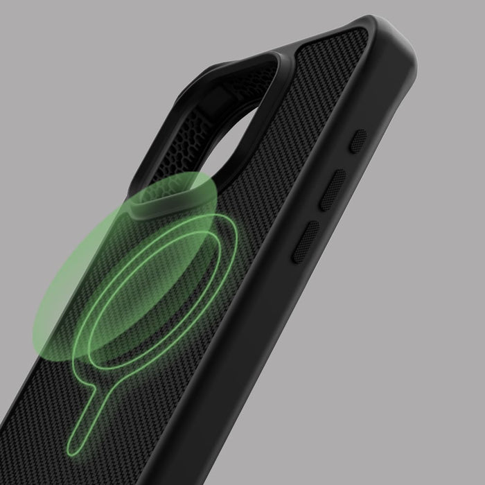 ITSKINS Ballistic_R Nylon MagSafe Case for Apple iPhone 15 Pro Black