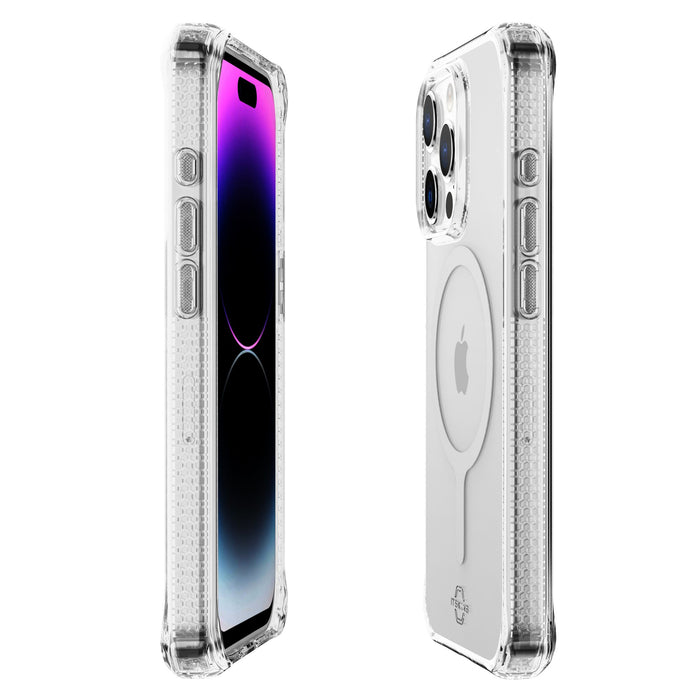 ITSkins Hybrid_R Clear MagSafe Case for Apple iPhone 15 Pro Clear