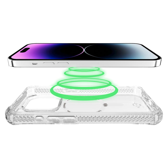 ITSkins Hybrid_R Clear MagSafe Case for Apple iPhone 15 Pro Clear