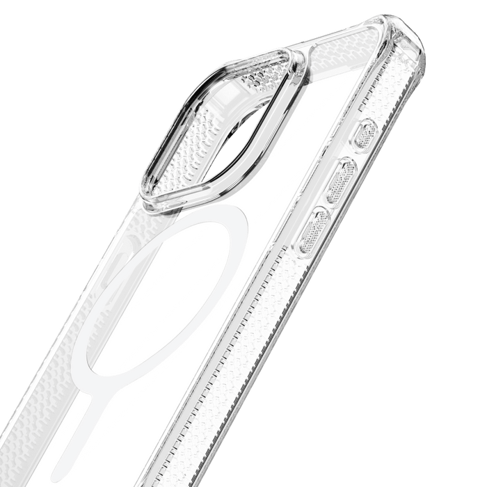 ITSKINS Hybrid_R Clear MagSafe Case for Apple iPhone 15 Pro Transparent