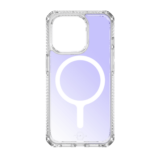 ITSKINS Hybrid_R Iridescent MagSafe Case for Apple iPhone 15 Pro Iridescent Violet