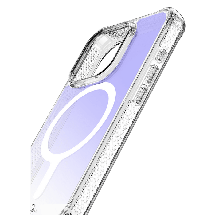 ITSKINS Hybrid_R Iridescent MagSafe Case for Apple iPhone 15 Pro Iridescent Violet