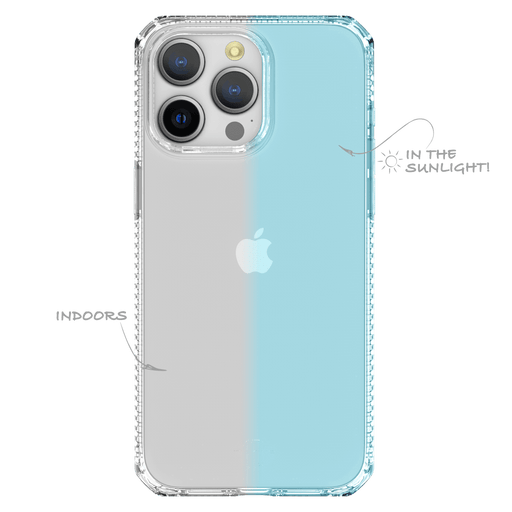 ITSKINS Spectrum_R Mood Case for Apple iPhone 15 Pro Light Blue
