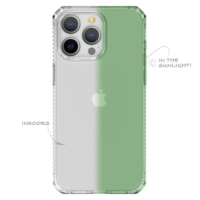 ITSKINS Spectrum_R Mood Case for Apple iPhone 15 Pro Light Green