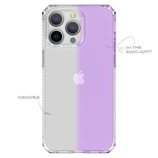 ITSKINS Spectrum_R Mood Case for Apple iPhone 15 Pro Light Purple