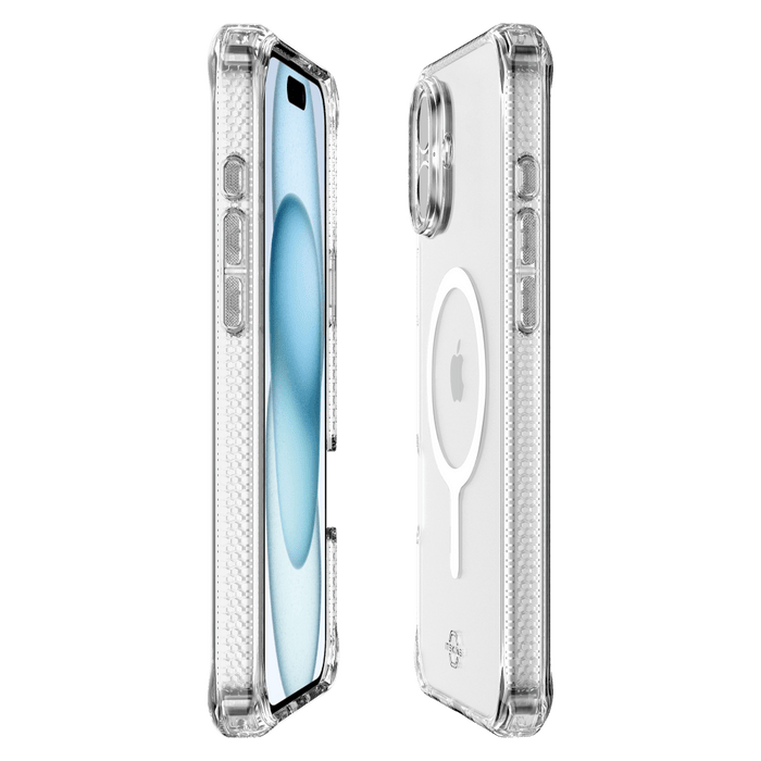 ITSkins Hybrid_R Clear MagSafe Case for Apple iPhone 16