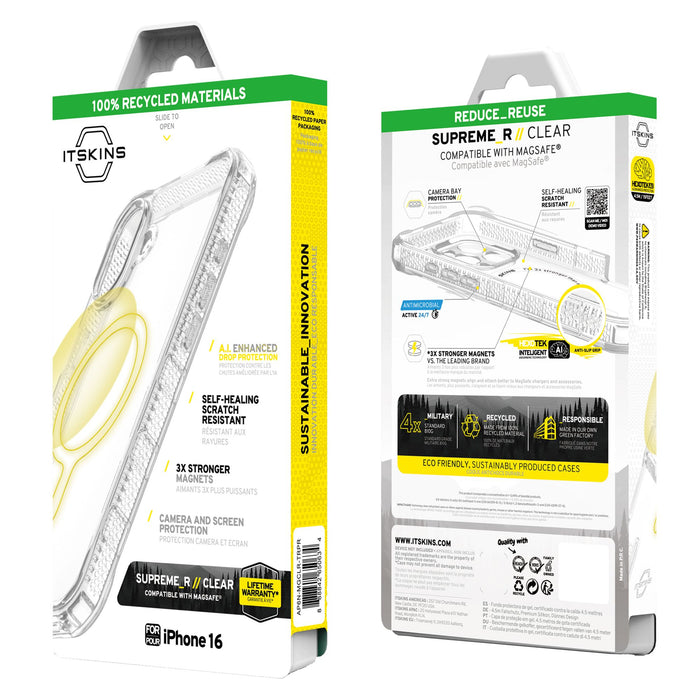 ITSkins Supreme_R Clear MagSafe Case for Apple iPhone 16