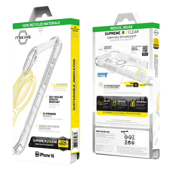 ITSkins Supreme_R Clear MagSafe Case for Apple iPhone 16