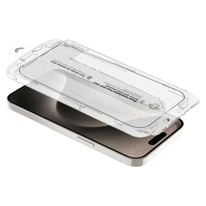 ITSkins Supreme Glass Screen Protector for Apple iPhone 16 / iPhone 15 Clear