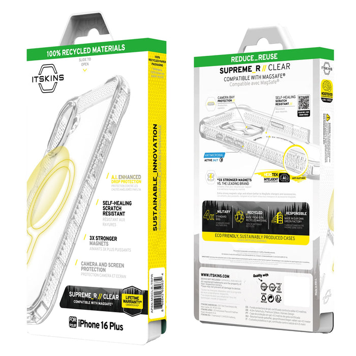 ITSkins Supreme_R Clear MagSafe Case for Apple iPhone 16 Plus