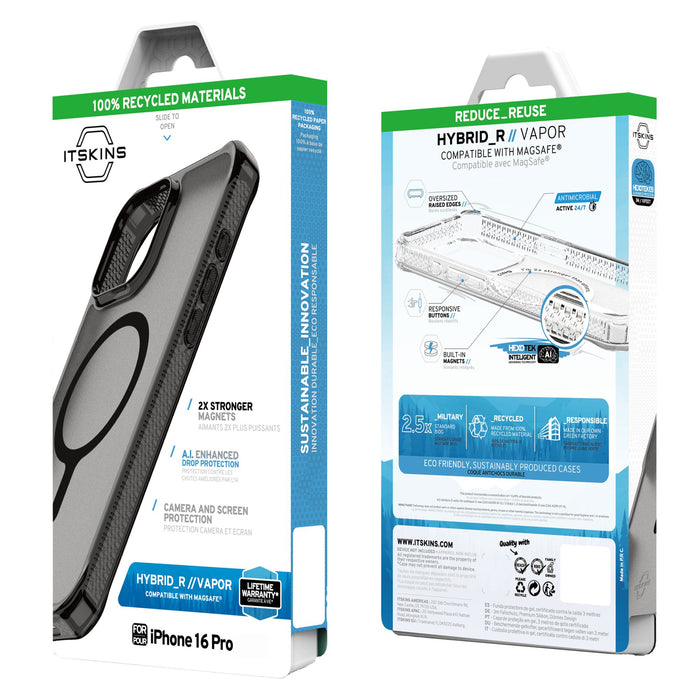 ITSkins Hybrid_R Vapor MagSafe Case for Apple iPhone 16 Pro