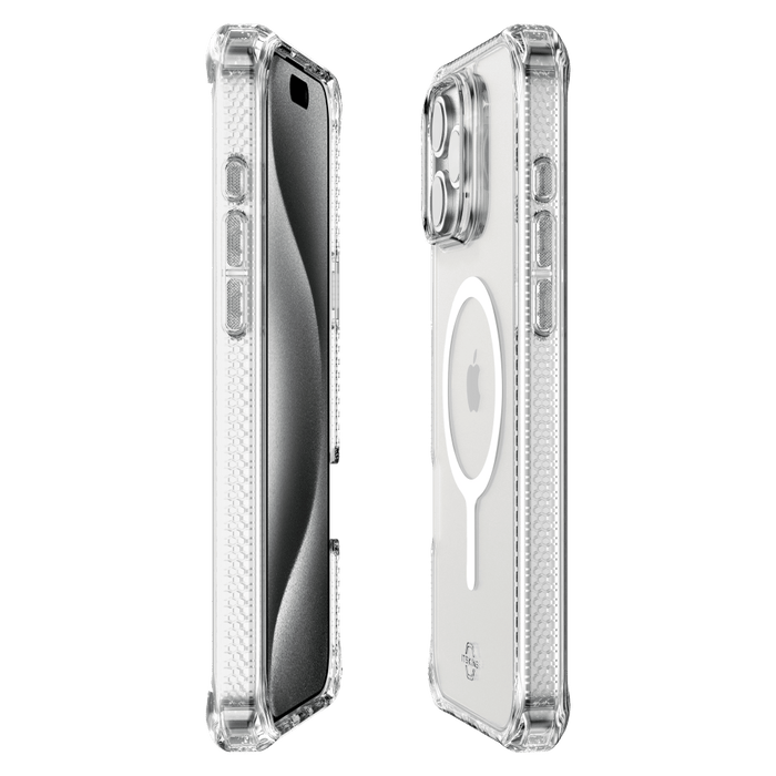 ITSkins Hybrid_R Clear MagSafe Case for Apple iPhone 16 Pro