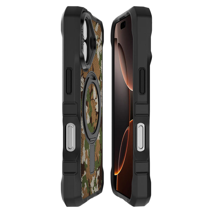 ITSKINS - Supreme_R Stand Nylon MagSafe Case for Apple iPhone 17 - Camouflage Green
