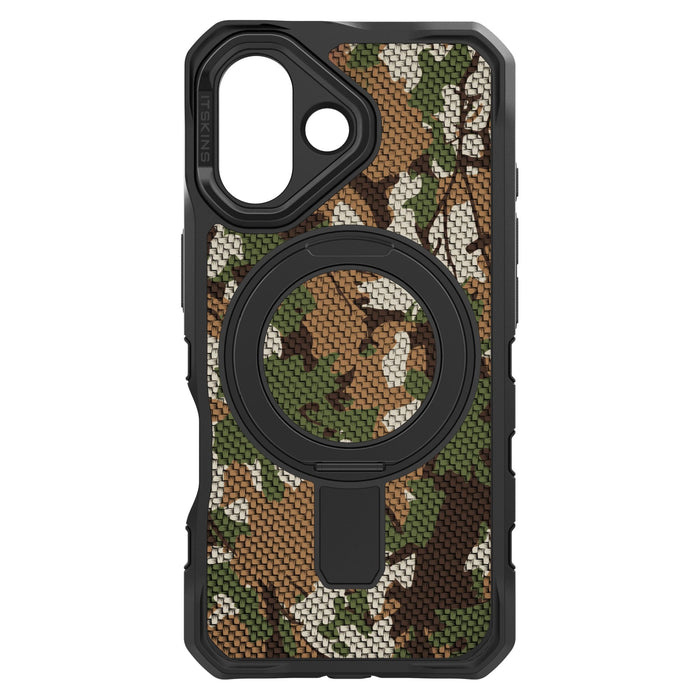 ITSKINS - Supreme_R Stand Nylon MagSafe Case for Apple iPhone 17 - Camouflage Green